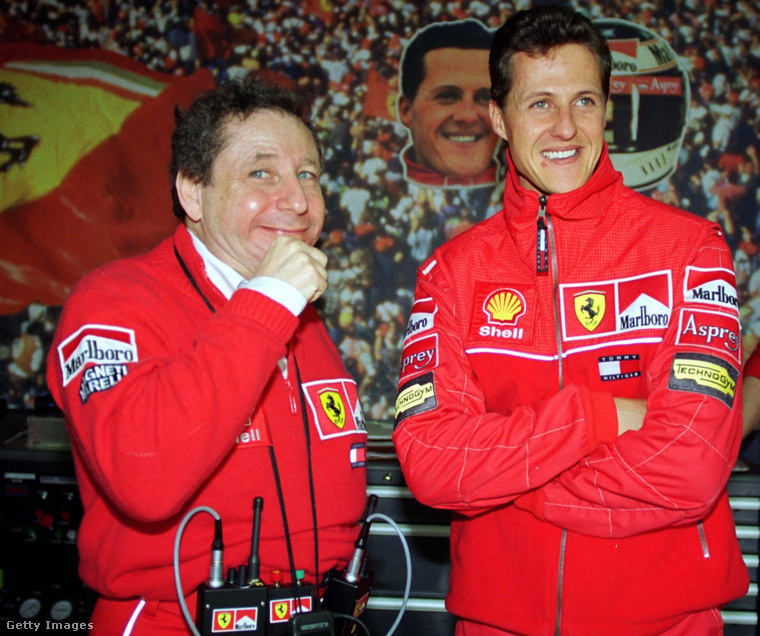 Michael Schumacher és Jean Todt 1998-ban.
