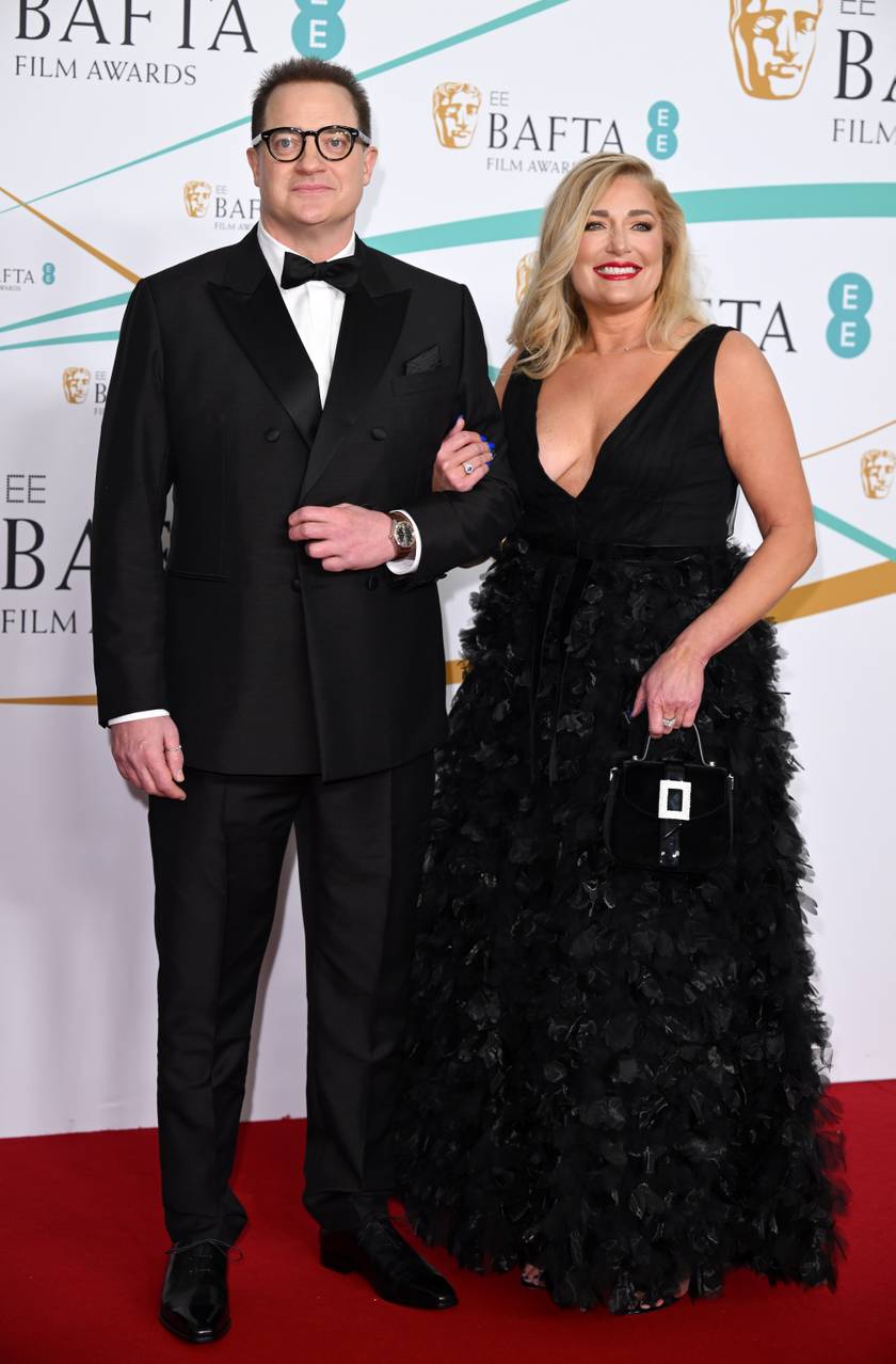 Brendan Fraser és barátnője, Jeanne Moore együtt érkeztek a gálára.