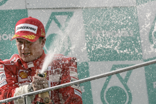 Raikkönen utoljára 2008-ban ünnepelt Ferraris színekben