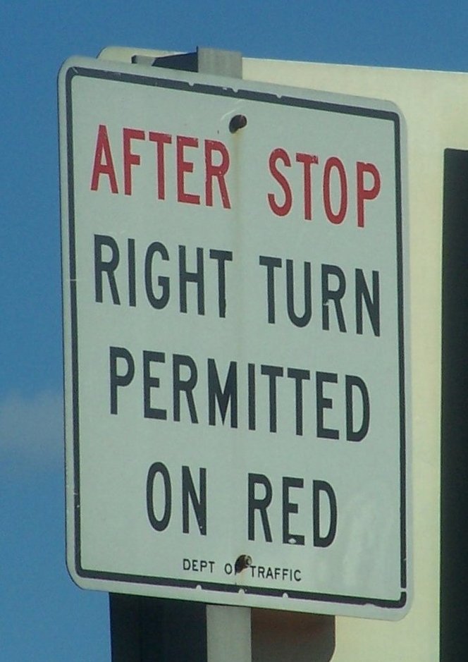 Right turn on red (cropped)