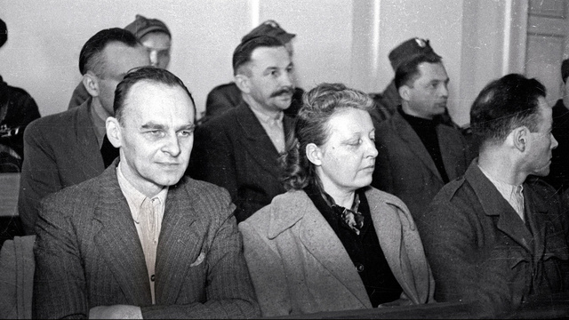 Pilecki a vádlottak padján 1948-ban