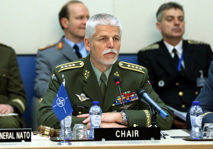 Petr Pavel, a NATO Katonai Bizottságának elnöke Brüsszelben 2016. május 18-án