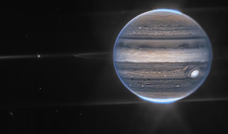 A James Webb-űrteleszkóp fotója a Jupiterről, 2022 augusztusából
