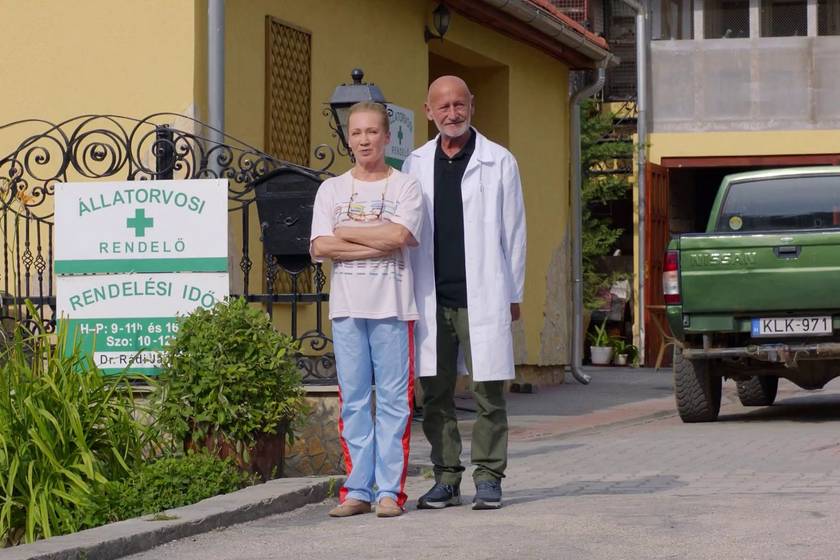 Reviczky Gábor és Udvaros Dorottya A mi kis falunk egyik jelenetében.