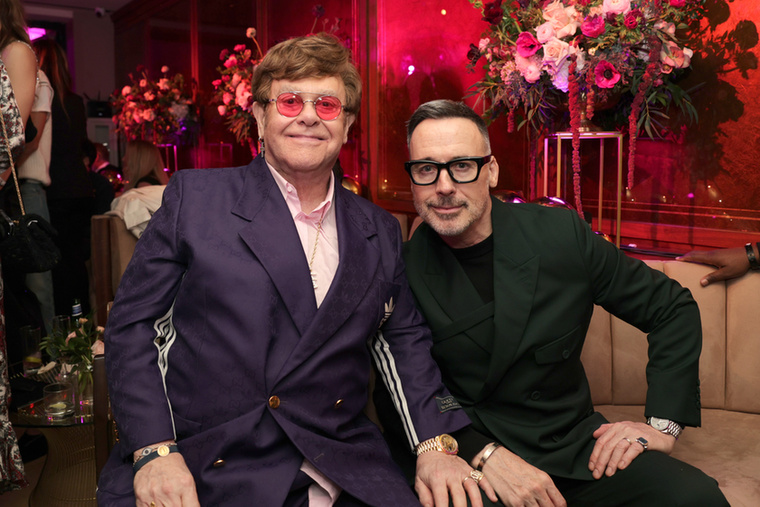 Elton John és férje, David Furnish, 
