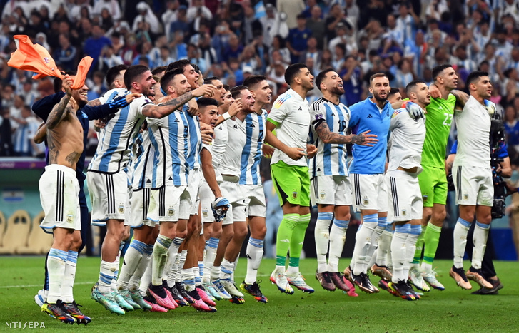 Az argentin válogatott 2022. december 13-án