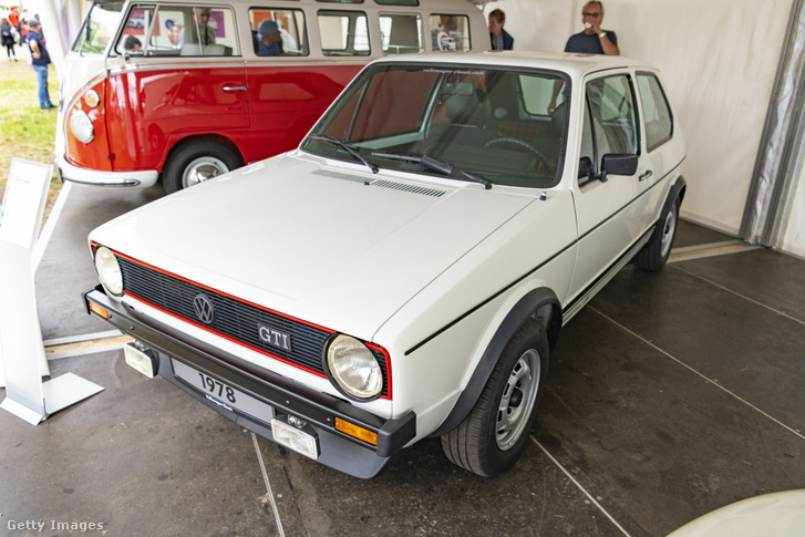A Golf GTI modelleket 1976-ban kezdték gyártani, a képen egy 1978-as modell látható