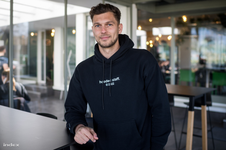 BUDAPEST, HUNGARY - APRIL 2: Balint Vecsei of Ferencvarosi TC