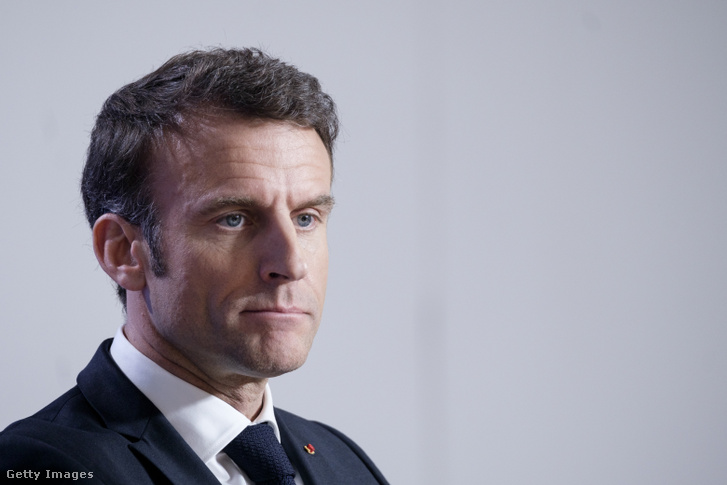 Emmanuel Macron 2023. március 24-én