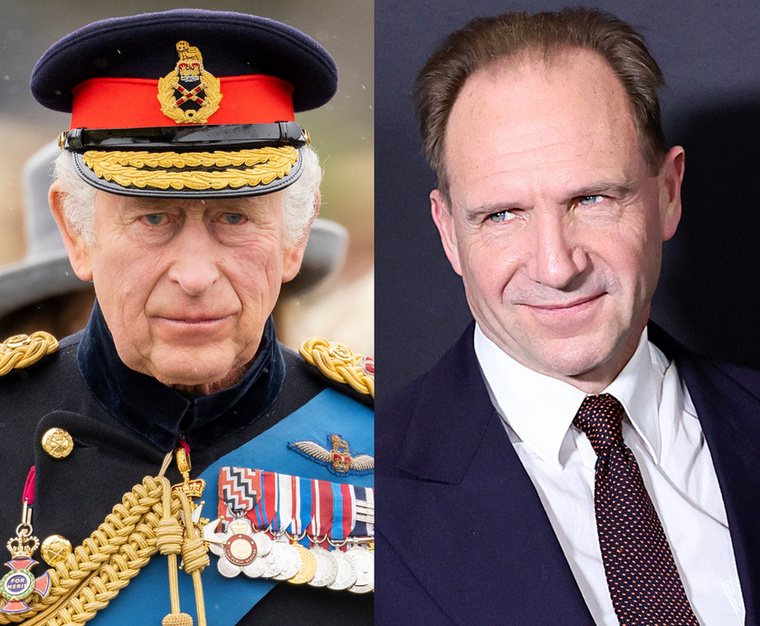Károly király és Ralph FiennesA BBC szerint a Harry Potter sztárja, Ralph Phiennes és testvére, Joseph Fiennes III