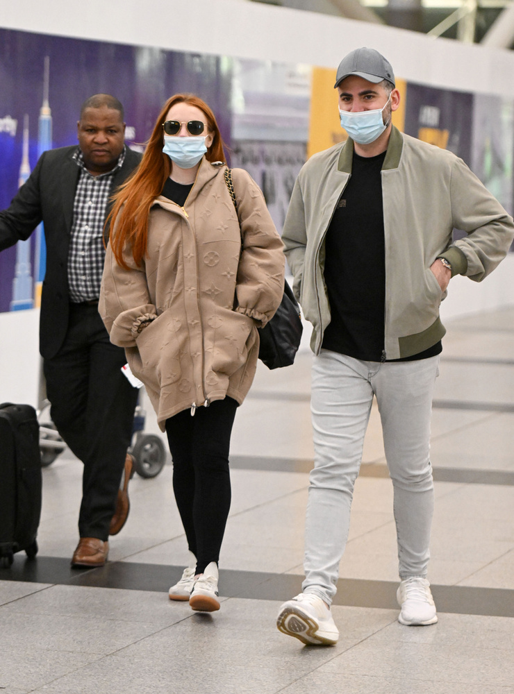 Lindsay Lohant és férjét, Bader Shammast szintén a reptéren látták legutóbb