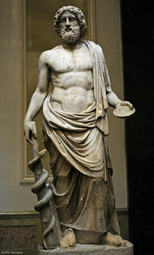 Aszklépiosz isten szobra, 2. századi római alkotás