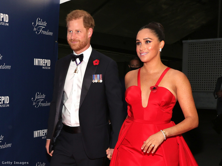 Harry herceg és Meghan Markle New Yorkban 2021-ben