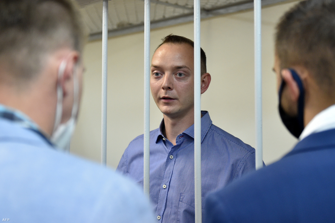 Ivan Szafronov moszkvai bírósági tárgyalásán 2020. július 7-én