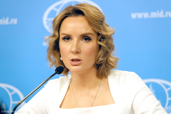 Marija Lvova-Belova, az orosz elnöki hivatal gyermekjogi biztosa 2023. április 4-én Moszkvában