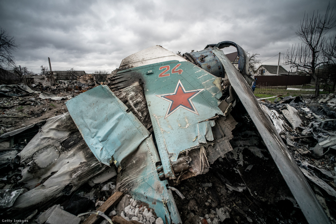 Lezuhant orosz vadászrepülő Ukrajnában 2022. április 16-án