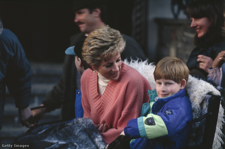 Diana hercegnő és Harry herceg 1994. március 27-én