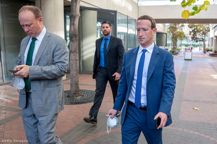 Mark Zuckerberg, a Meta Platforms Inc. vezérigazgatója távozik a szövetségi bíróságról az amerikai San Joséban, Kaliforniában 2022. december 20-án