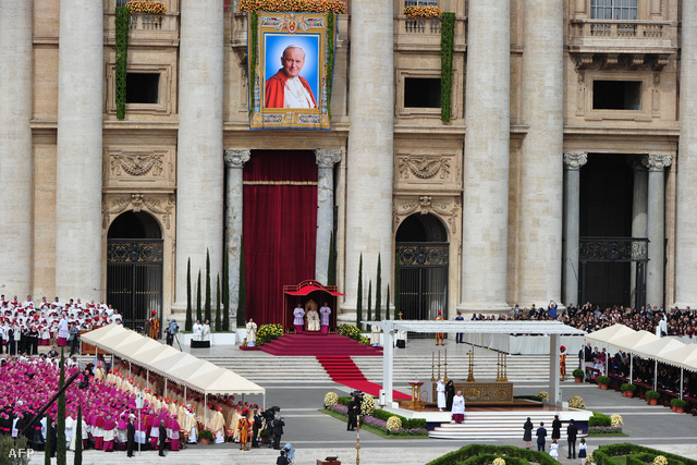 II. János Pál pápa boldoggá avatási szertartása 2011. május 1-én.