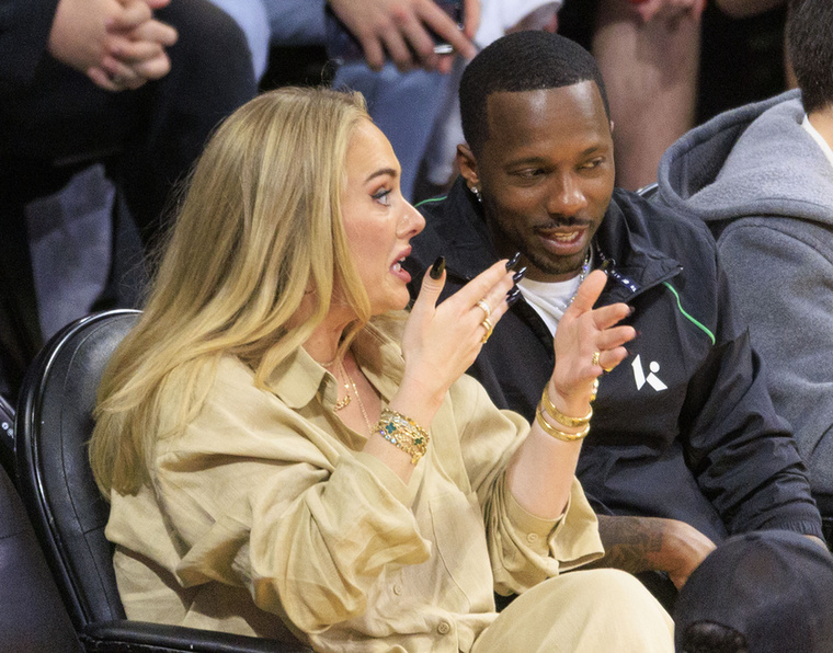 Adele és párja, Rich Paul nagy kosárlabda rajongók hírében állnak