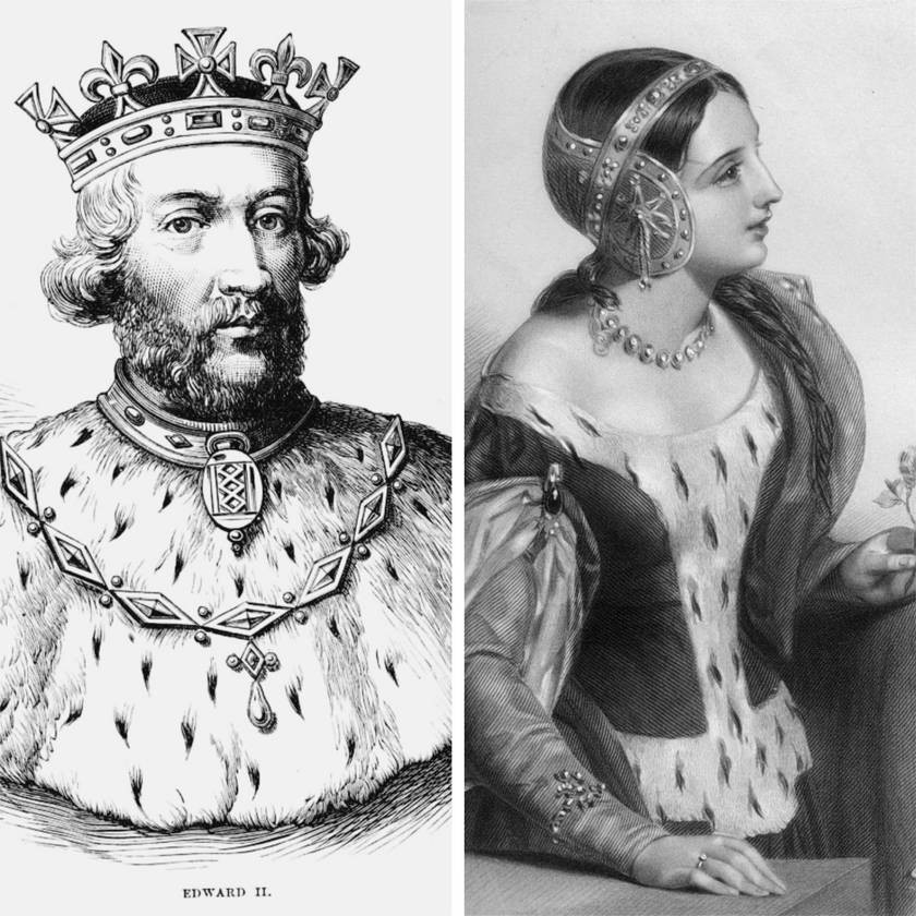 III. Edward király 24 volt, amikor hozzáadták a 12 éves Izabellához. A korkülönbség azonban csak a legkisebb gond volt. Kiderült ugyanis, hogy az ifjú Edward királyt egyáltalán nem érdekelték a nők. Ehelyett sokkal inkább az egyik lovagja, Piers Gaveston érdekelte. A királyi esküvői ünnepségen az ifjú király az összes vendég előtt megcsókolta Pierst, újdonsült menyasszonya legnagyobb rémületére. Az esküvő ennek ellenére folytatódott, Edward király pedig folyamatos viszonyt ápolt a lovaggal. Végül Izabella kitette a szűrét.