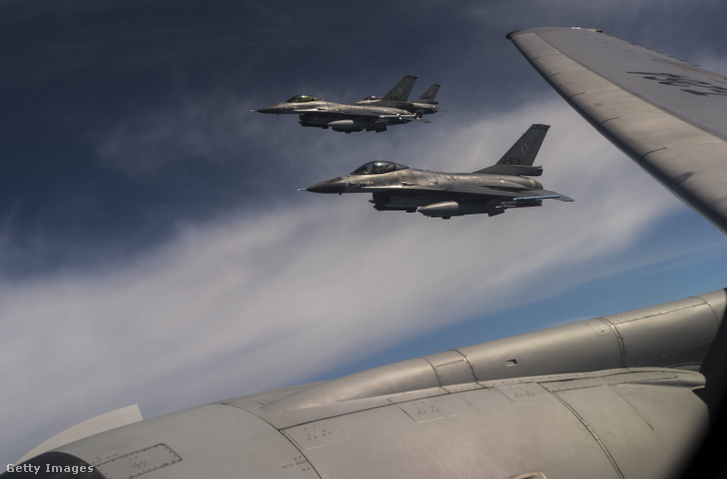 A holland légierő F-16-os vadászgépei