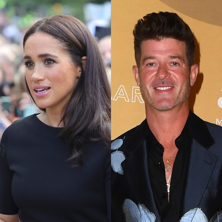 Meghan Markle és Robin ThickeMielőtt a Briliáns elmék című sorozatban szerepelt, Meghan Markle kalligráfiát, ajándékcsomagolást és könyvkötést tanított egy Beverly Hills-i Paper Source üzletben