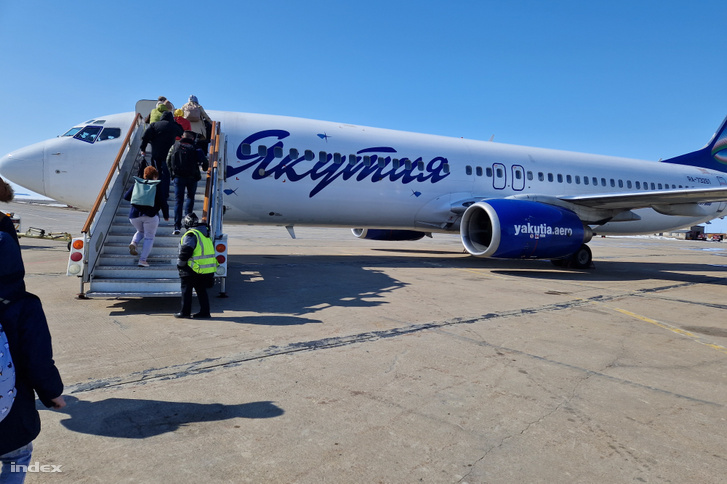A Yakutia Airlines Boeing 737-800 utasszállítója