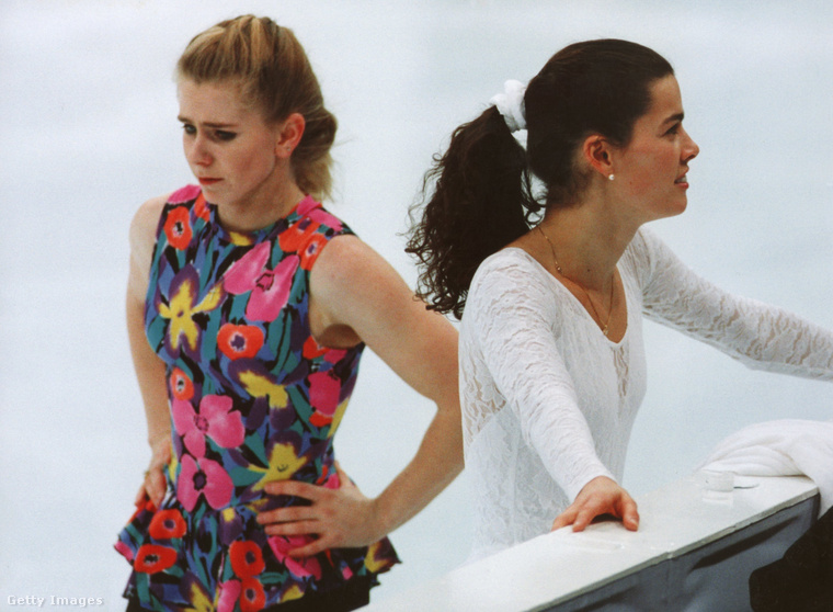 Tonya Harding és Nancy Kerrigan. (Fotó: picture alliance / Getty Images Hungary)