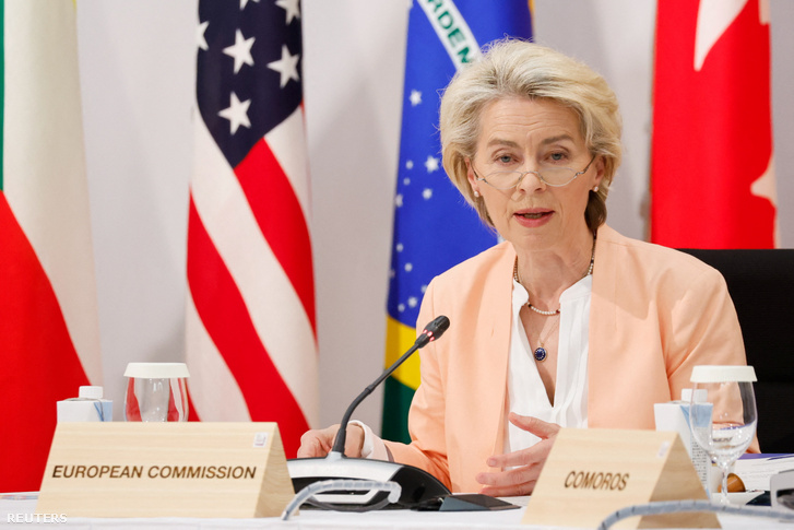 Ursula von der Leyen a G7-találkozón Hirosimában 2023. május 20-án