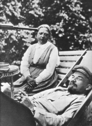Lenin és felesége 1922-ben