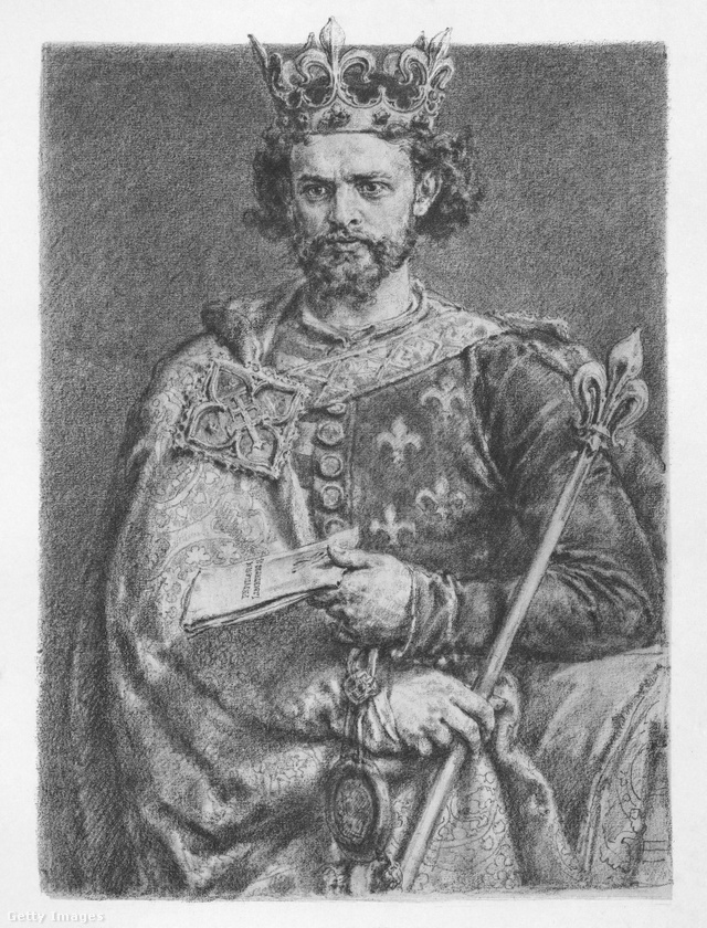 Nagy Lajos mint lengyel király (19. századi lengyel ábrázolás)