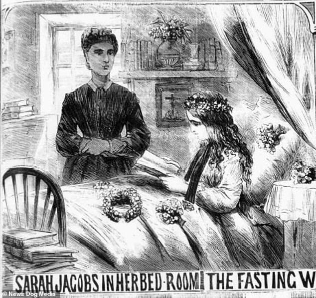 Sarah Jacob, a koplaló lány (korabeli illusztráció)