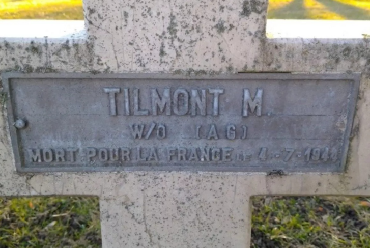 Marcel Tilmont sírja a solymári brit katonai temetőben