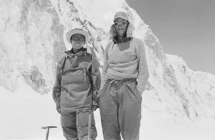 Edmund Hillary és Tendzing Norgay 1953. május 29-én