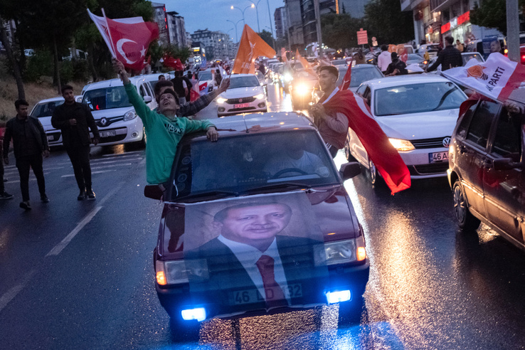 Így ünneplik a törökök a választást