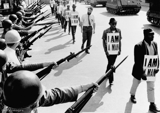 Civil demonstráció 1968-ban: Amerika hiába szüntette meg a rabszolgaságot, a rasszizmus tovább megmaradt