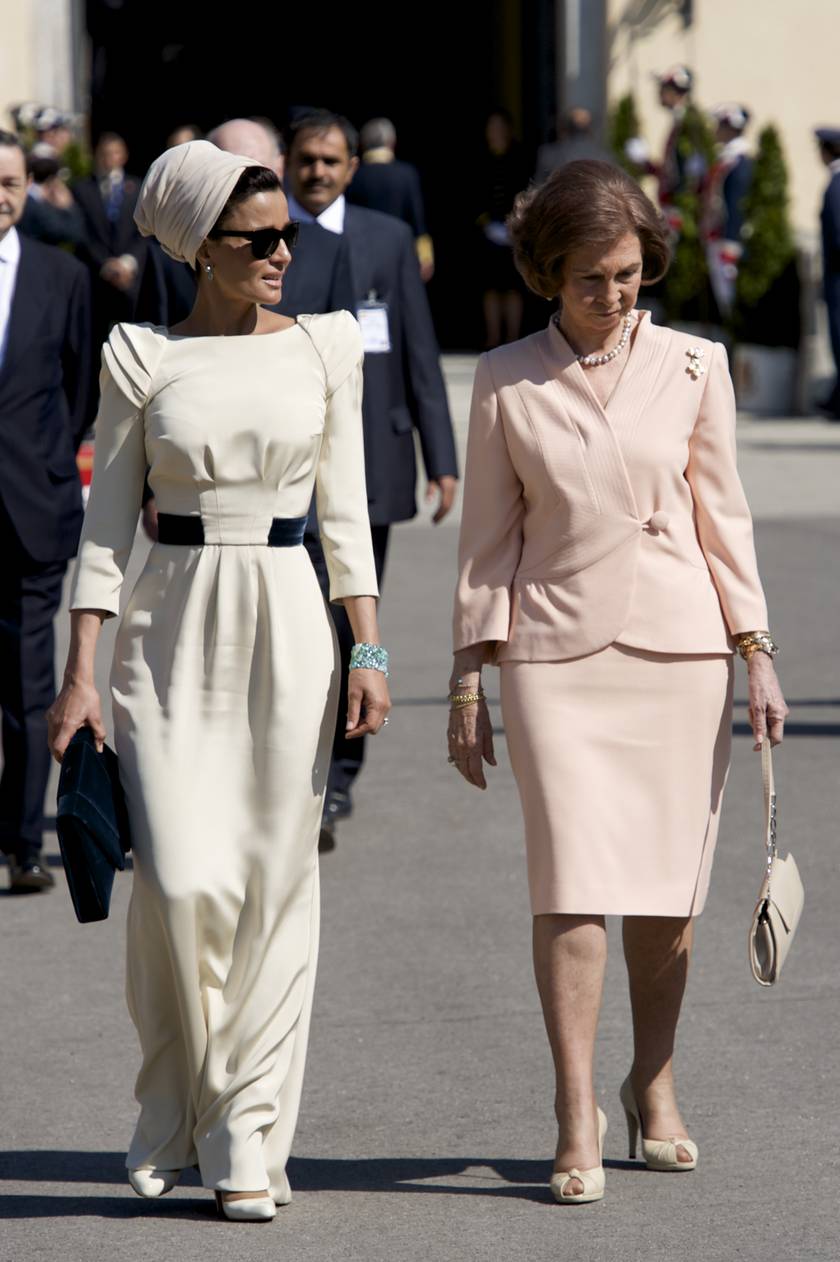 2011-ben Zsófia spanyol királyné társaságában.