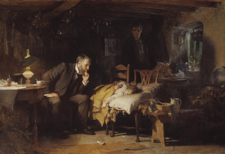 Luke Fildes A doktor című képe