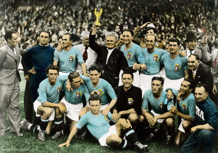 Az aranyérmes olasz csapat 1934-ben