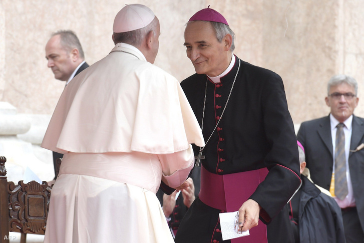 Ferenc pápa és Matteo Zuppi 2017. október 1-jén