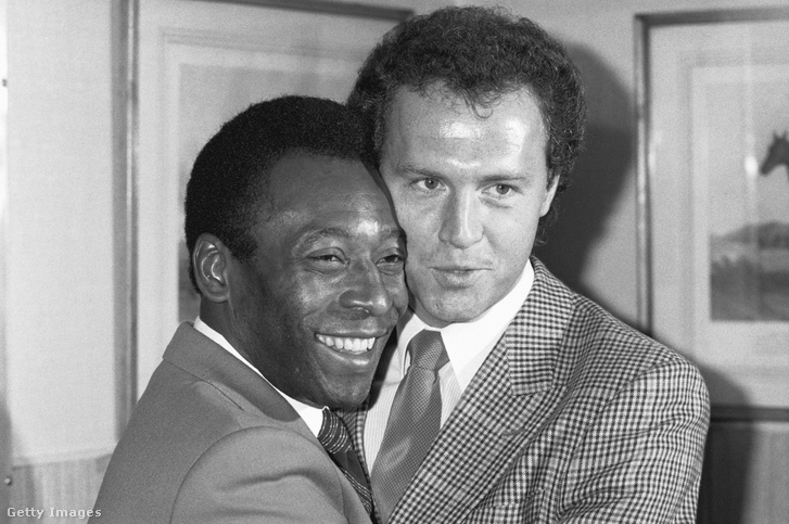 Pelé és Franz Beckenbauer 1983-ban