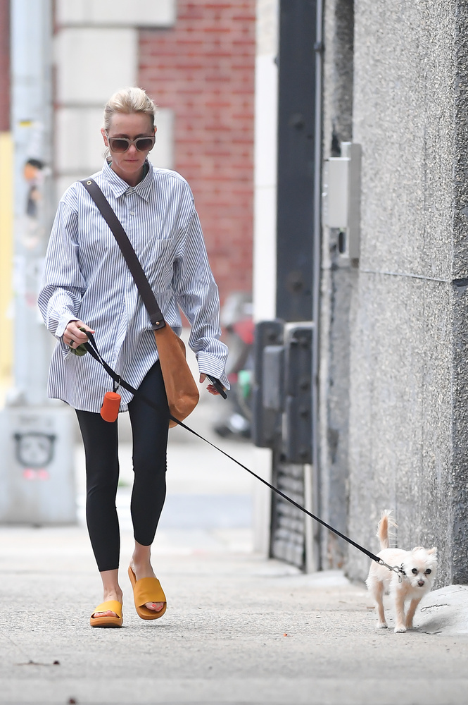 Naomi Wattsot kutyasétáltatás közben kapták lencsevégre egy nappal azután, hogy házasságot kötött Billy Cruduppal