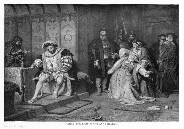 Épp Boleyn Annával „évődnek” ezen az 1892-es rézkarcon