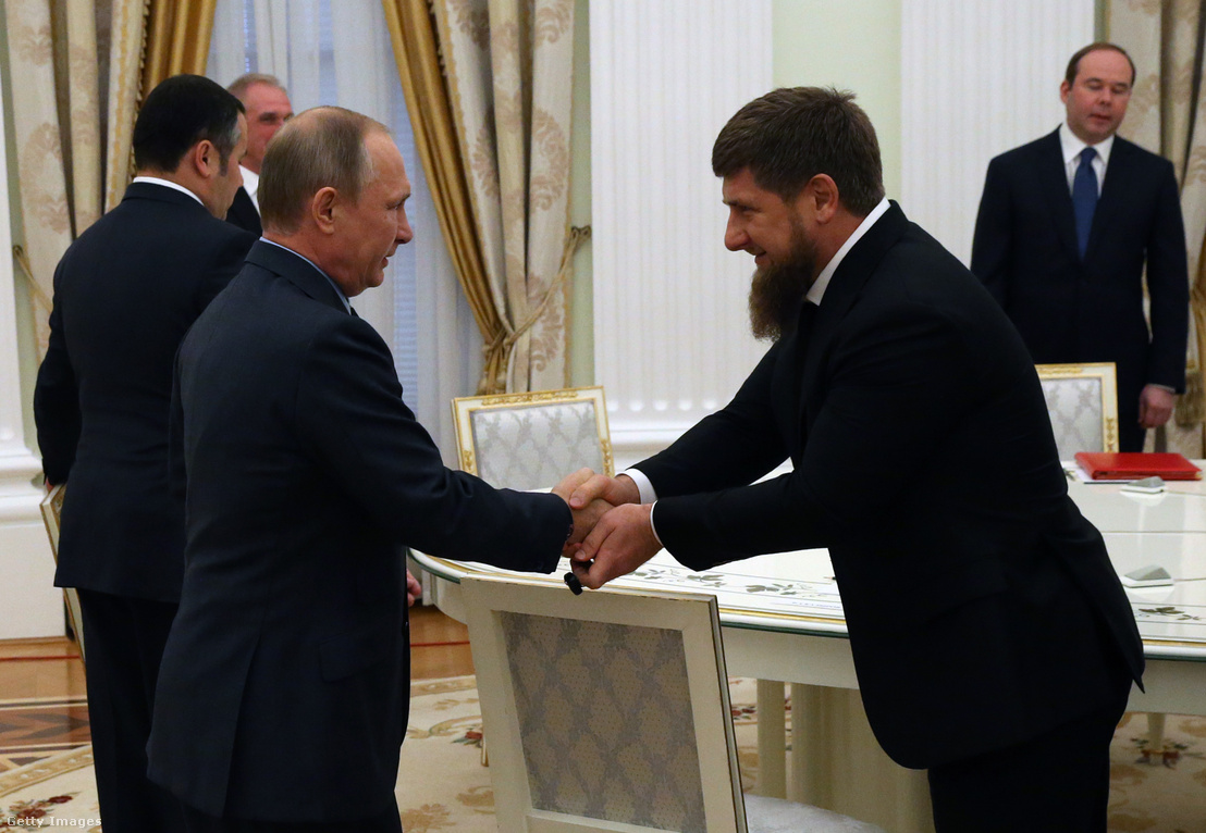 Vlagyimir Putyin és Ramzan Kadirov 2016. szeptember 23-án