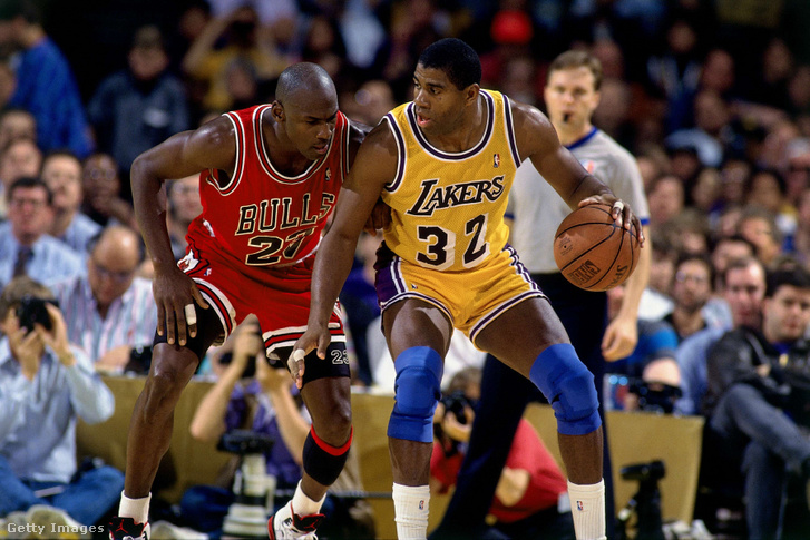 Michael Jordan és Magic Johnson 1991-ben