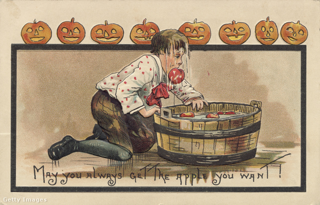 Halloweeni almahalászat a 19. században