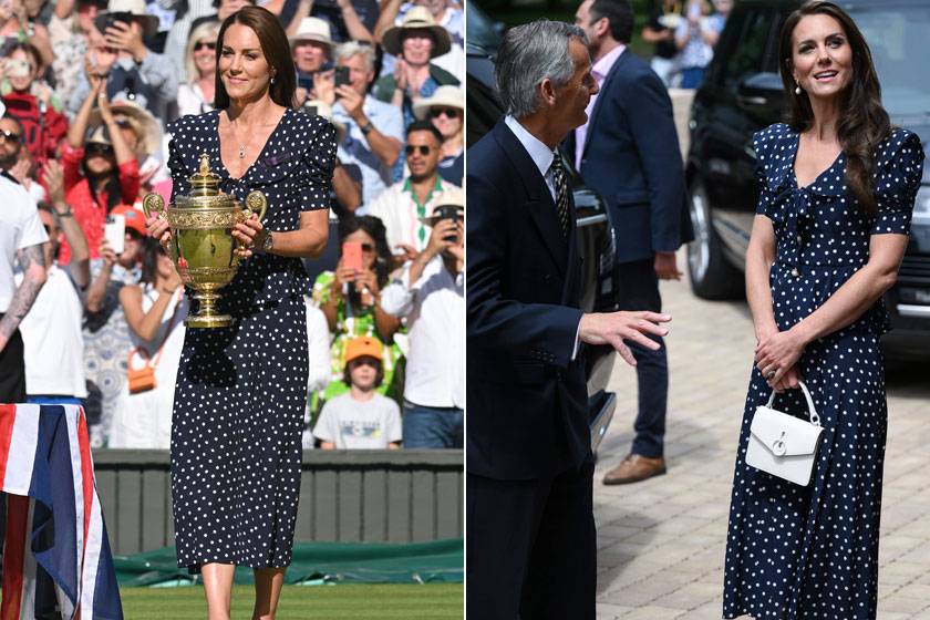 2022 nyarán ugyanazt a pöttyös ruhát viselte Wimbledonban, mint amit ezen a héten húzott magára egy édesanyákat segítő központ megnyitóján.