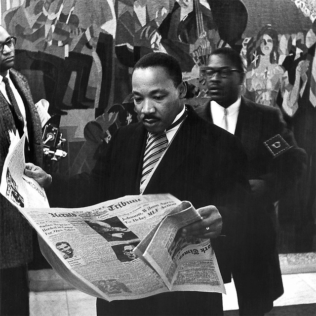 Martin Luther King is International Herald Tribune-t olvasott