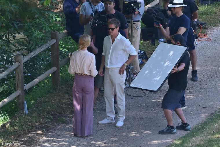 Brad Pitt éppen a francia Riviérán forgatott, amikor lencsevégre kapták